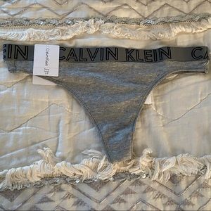 NWT Gray Calvin Klein Thong